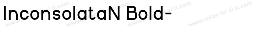 InconsolataN Bold字体转换